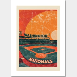 Midcentury Washington Nationals Stadium Posters and Art